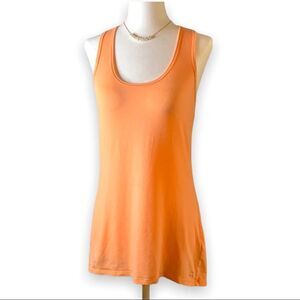 CALIA by Carrie Underwood Sleeveless long T-shirt cris crosses in back medium